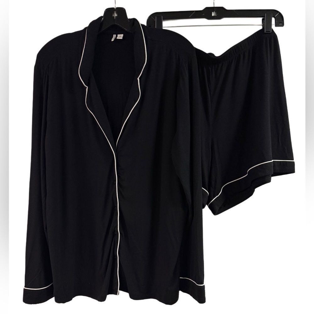 Nordstrom Black & White Modal Pajama Short Set Size XL